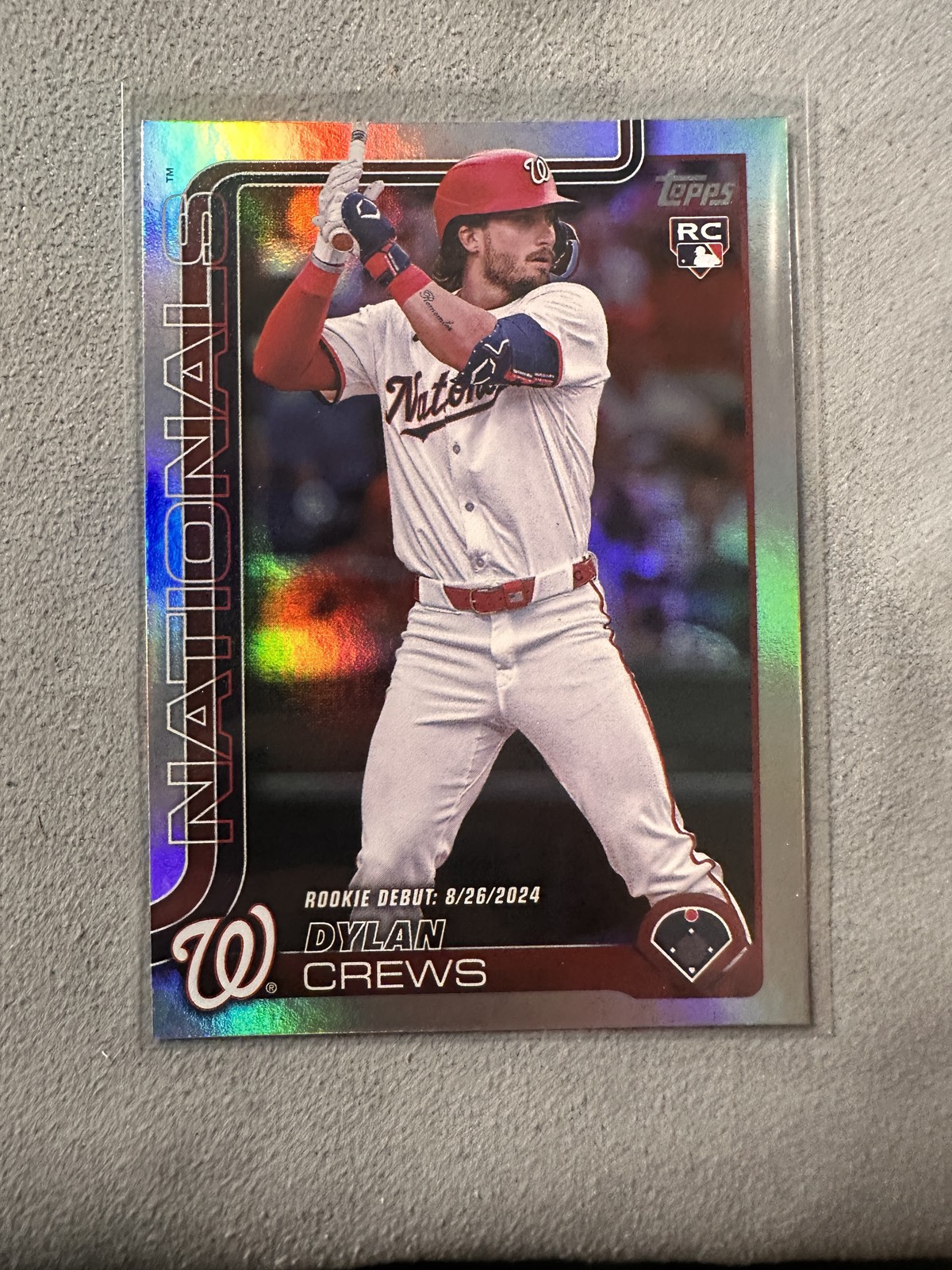 Dylan Crews 2025 Topps Update #US223 Washington Nationals Rainbow Foil Rookie