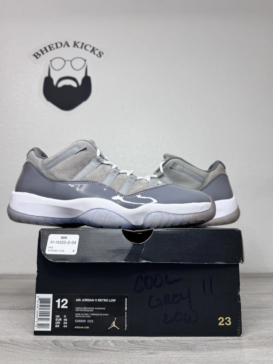 Las mejores ofertas en Jordan 11 Retro Low Cool Grey 2018 | eBay