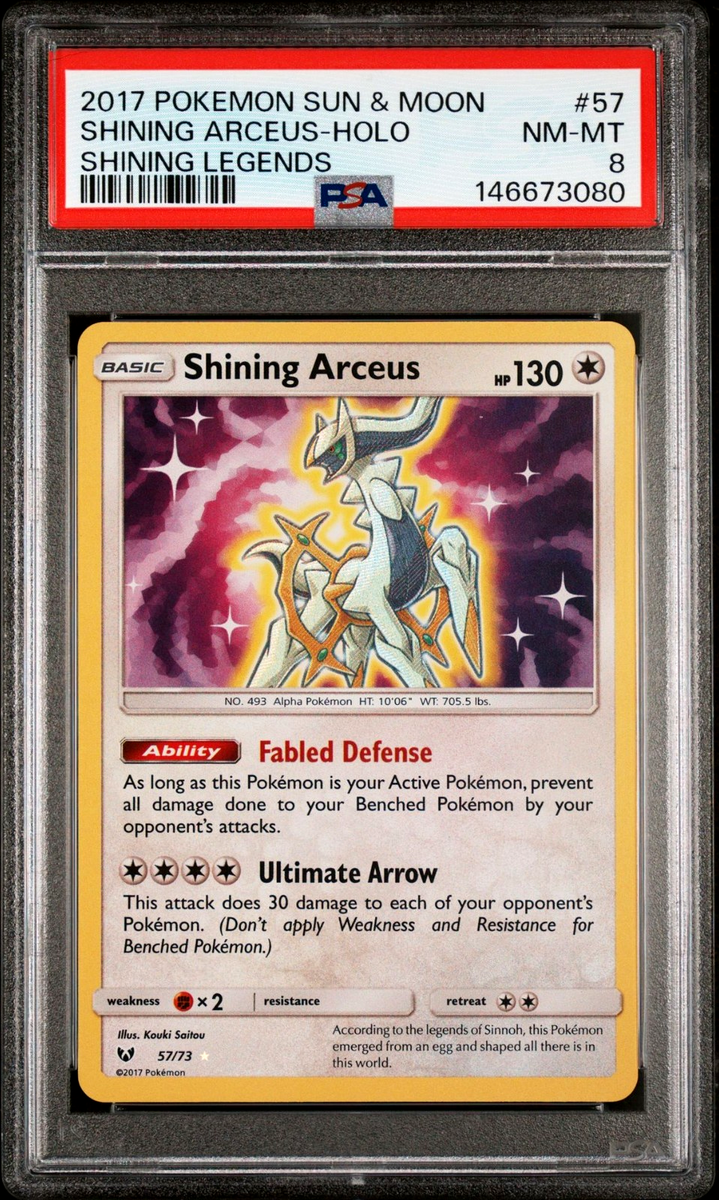 Pokemon Card PSA 8 Shining Arceus 57/73 Shining Legends | eBay