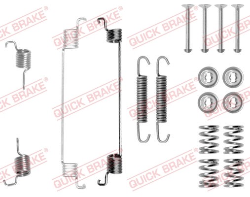 1X Quick Brake 105-0672 ZubehöRsatz Bremsbacken FüR Peugeot Dacia-image