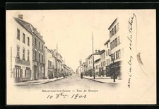 CPA Belleville-sur-Saone, Rue de Beaujeu 1901 