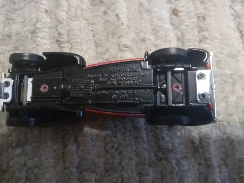 Modelos de Antaño Y.17 - 1938 Hispano Suiza 1/43 Rojo Cereza Negro Base #123 Foto 2 de 4