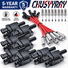 Ignition Coil & Spark Plug & Wire For 07-13 GMC Sierra 1500 4.8 5.3 6.0L 6.2L V8