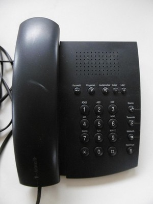 Telefon Telekom Actron B schwarz Tastentelefon Analog T-Com Komforttelefon