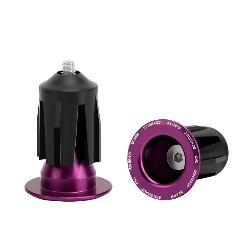 1 Pair Bike Handlebar End Plugs Aluminum Alloy Mountain Road
