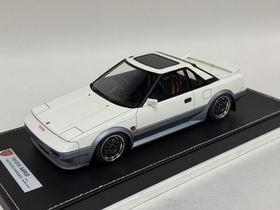 1/18 Ignition model Toyota MR2 ( AW11 ) in White on a custom