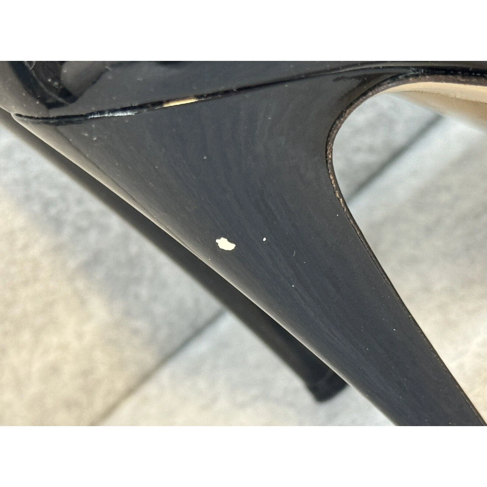 Valentino decolte platform tacco alto nero vernice pelle US taglia 8