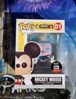 Funko Pop Mickey Mouse #01 90 Years Disney Blue & Purple Vinyl Figure New