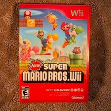 Super Mario Bros. Wii  Factory  Sealed Nintendo Wii Game 2009 - New in Red Case