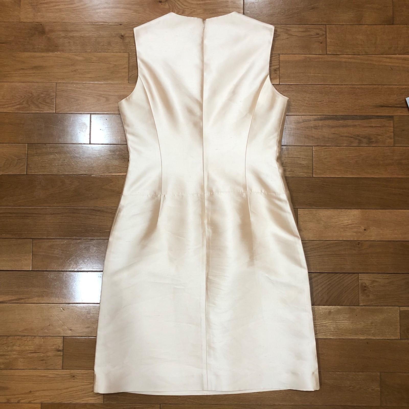 Rickie Freeman for Teri Jon 100% Silk Peach Dress & Jacket Combo Size 8