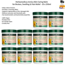 Herbamedicus Arnica Balm for Bruises, Swelling  Rheumatic Pain Relief 10x250ml