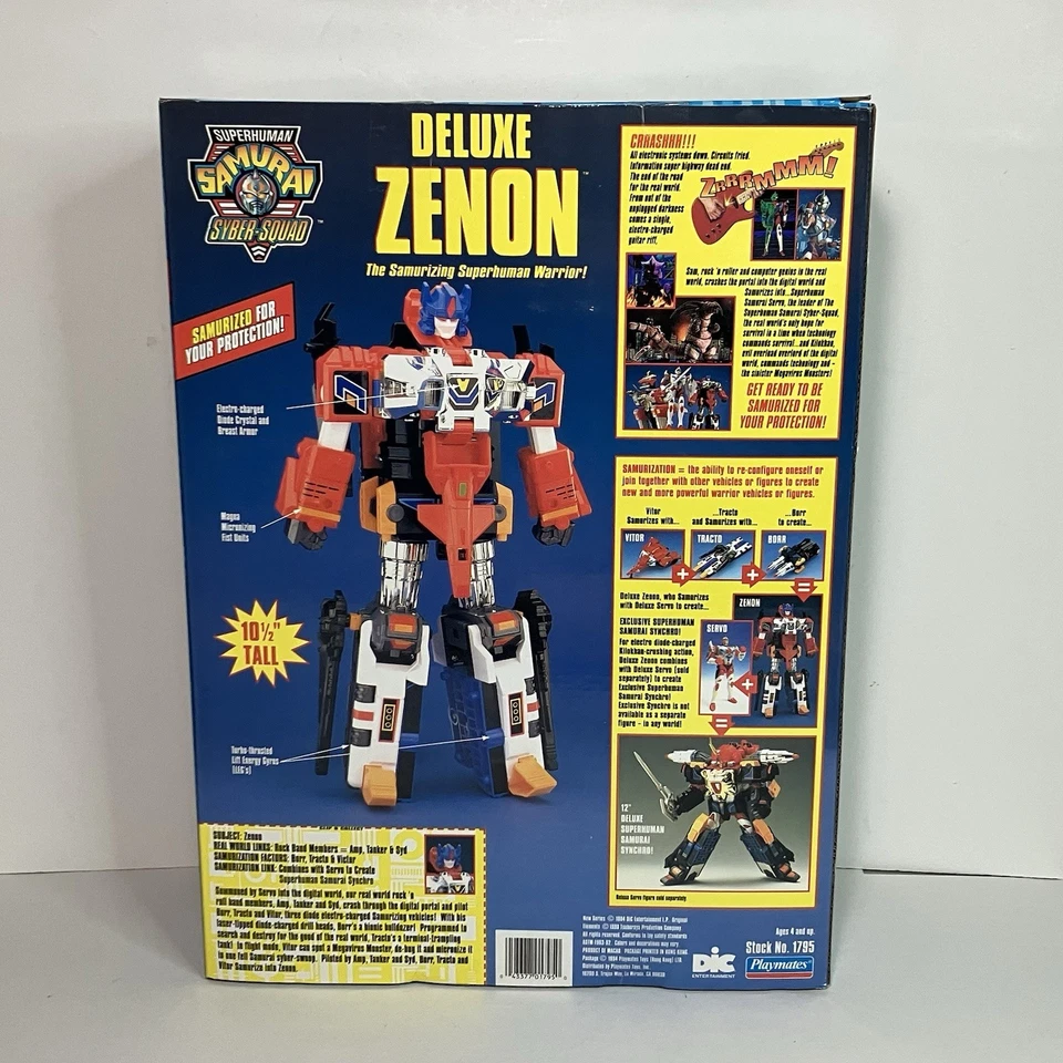 Superhuman Samurai Syber Squad 1994 Deluxe Zenon NIB Playmates - Image 2 of 4