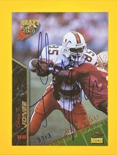 1995 Signature Rookies #45 Chris T. Jones AUTO /7500 – Eagles – 90s NFL 🔥