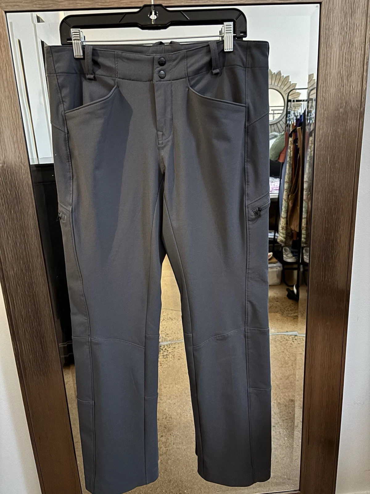 Koppen Women’s 8 Soft Shell Stretch Utility Hiking Outdoor Pants Charcoal Gray