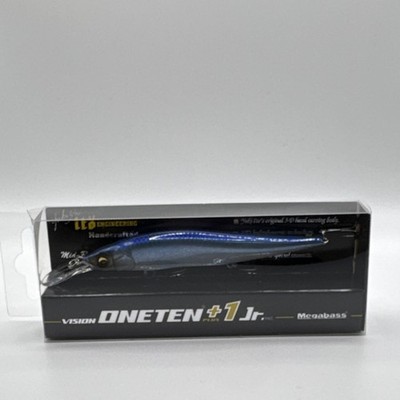 Megabass Vision Oneten+1 Jr. GLX Natural Effect Crankbait Blue Silver 10g 98mm