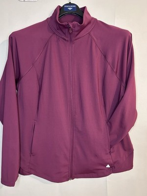 Tek Gear Functional Athletic Wear LS Ultrastretch Jacket w Thumb Holes 1X