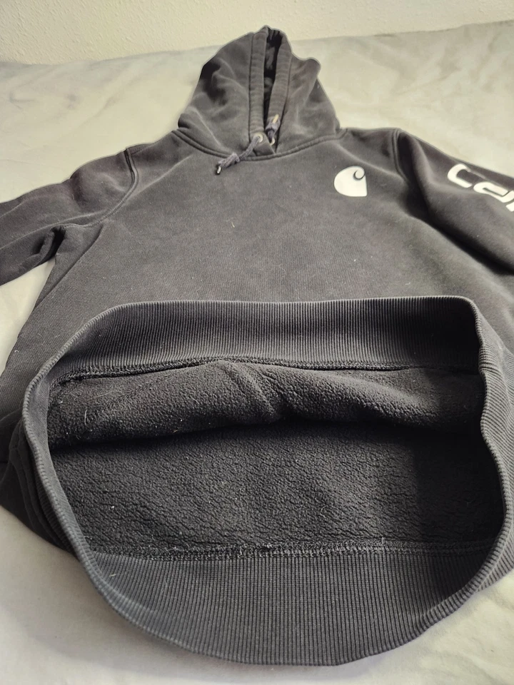 Sudadera con Capucha Carhartt Clarksburg Spellout Mujer Talla XS Relajada Negra 102791 Foto 4 de 4