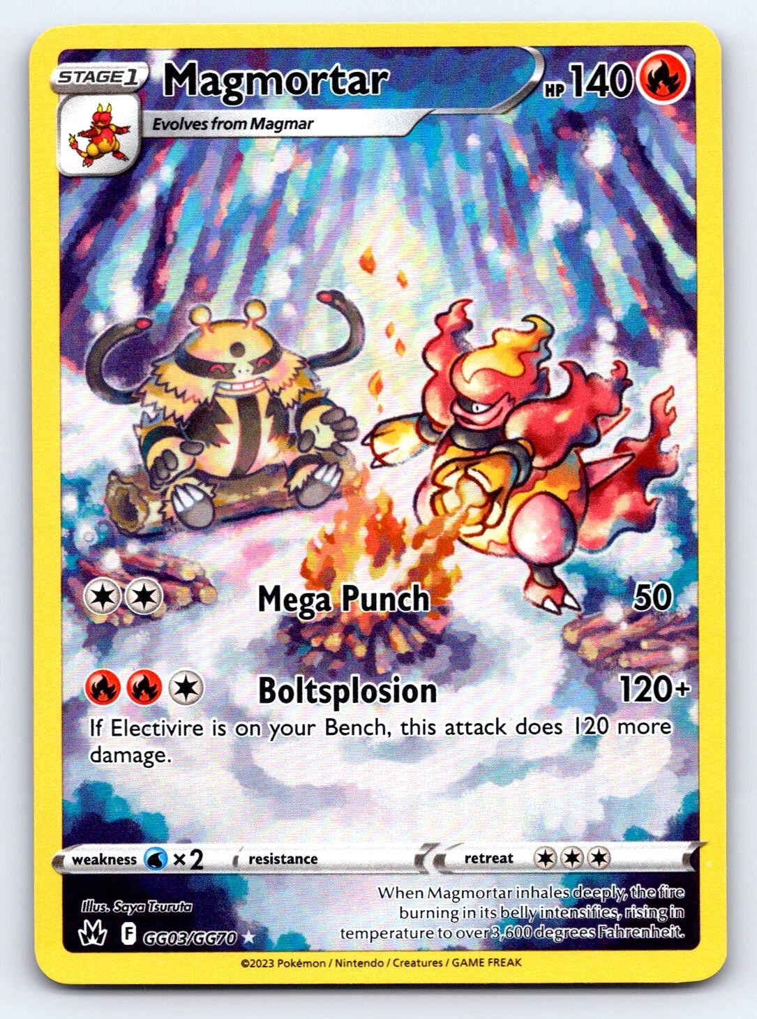 Magmortar GG03/GG70 Holo Crown Zenith Galarian Gallery Pokemon NM
