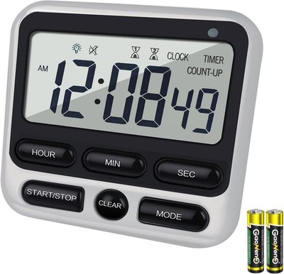 ''Efficient 24-Hour Digital Timer with Silent Mode & Strong Magnet for Convenienc