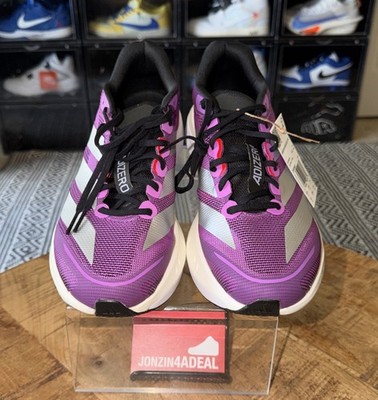 Size 10 Adidas Adizero Boston 13 Purple Silver Lucid Men's Running