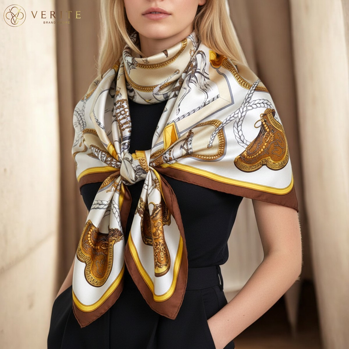 RARE VINTAGE HERMES Silk Scarf 