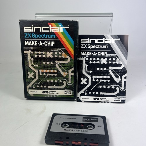 Retro Sinclair ZX Spectrum Make-A-Chip Computer Schaltungsdesign Vintage Kassette  - Bild 1 von 10