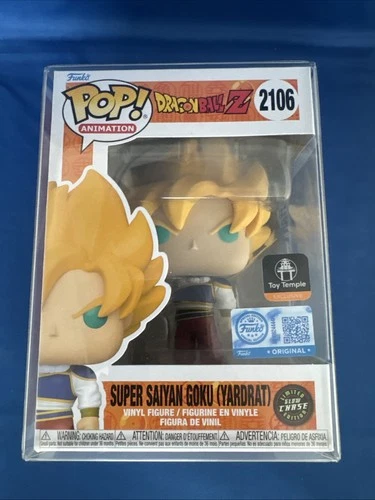 Funko Pop! Dragon Ball Z Super Saiyan Goku (Yardrat) Toy Temple Excl  GLOW CHASE