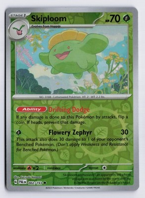 Skiploom - PAL #002/193 SV02: Paldea Evolved Uncommon Reverse Holofoil NM