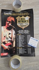 BILL WYMAN signed Autogramm In Person TOUR PLAKAT POSTER ACOA ROLLING STONES