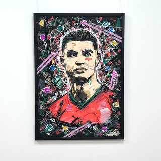 CRISTIANO RONALDO ORIGINAL ARTWORK BY IVAN BESLIC UNIKAT 1/1 HANDMADE PAINTING