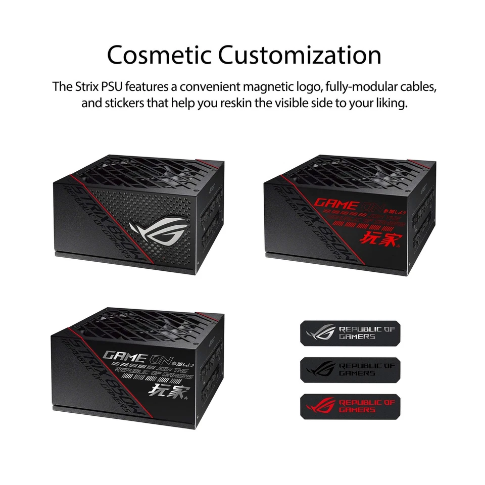 ROG Strix 850W Gold Power Supply 80 Plus Gold Dual Ball Fan 0dB Technology - Image 4 of 4