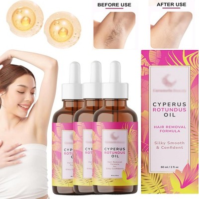 1-5PCS Cyperus Rotundus Oil - 60ml Natural Cyperus Rotundus Oil For Hair Removal