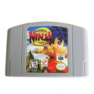 Mystical Ninja Starring Goemon Nintendo 64 N64 1998 Cartridge Retro Action Game