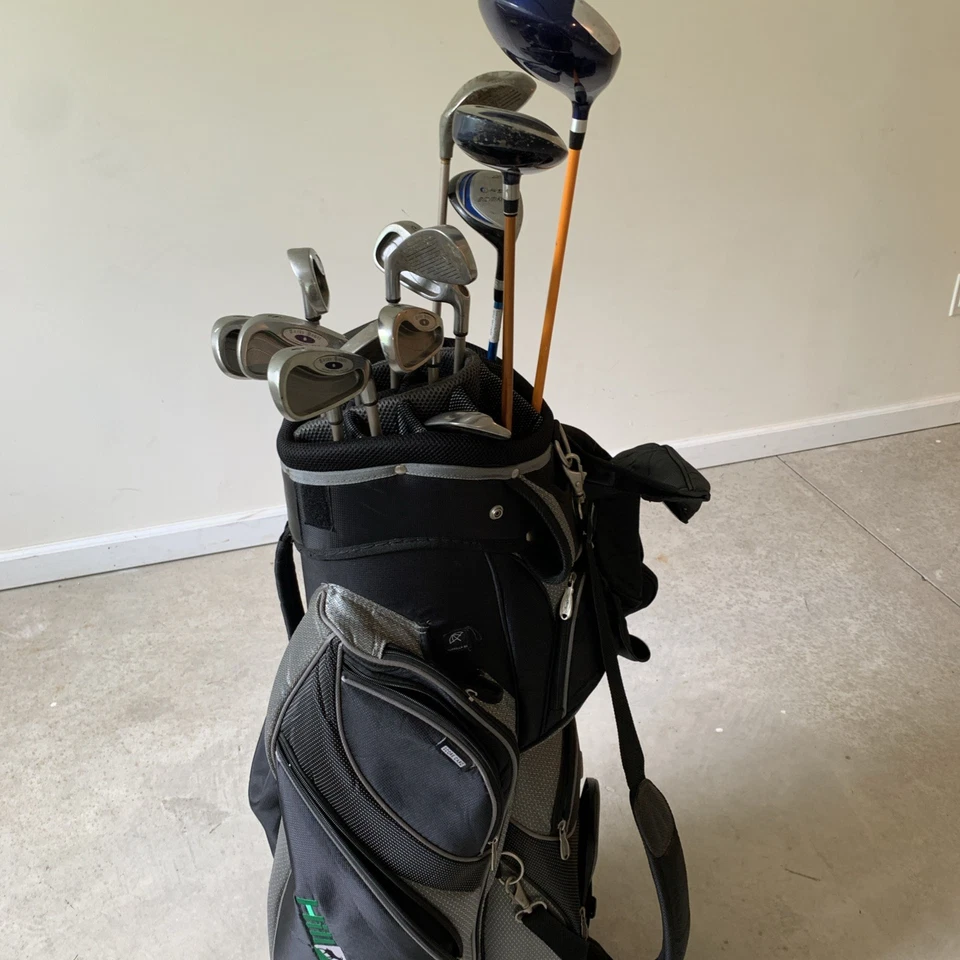 COMPLETE SPALDING ALOILA VL GOLF CLUBS SET - 8 IRONS ;P;S &PUTTER & 3 WOOD + BAG - Image 3 of 4