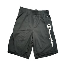 Champion Boys Black Mesh Athletic Shorts Lightweight Size 10/12
