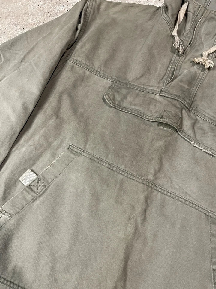 Chaqueta Parka Vintage Años 90 American Eagle Anorak Smock Gunner Para Hombre’s L Olive Army Foto 3 de 4