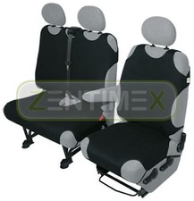 Sitzbezüge Schonbezüge SET KA für VW T4 Transporter Stoff schwarz