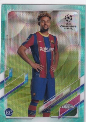Topps Finest CL 2020-21 Fußball Nr. 58 Kondrad De La Fuente Rookie 55/199