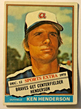 1976 Topps Baseball Traded #464T Ken Henderson, Atlanta Braves VGEX