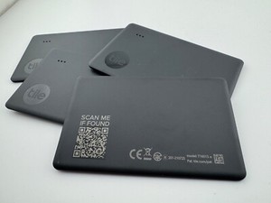 [4-PACK] TILE SLIM [BLACK] BLUETOOTH WALLET ITEM TRACKER FINDER - [RE-23001]