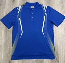 Champions Tour Polo Shirt Mens Large Blue Short Sleeve Golf Lightweight PGA