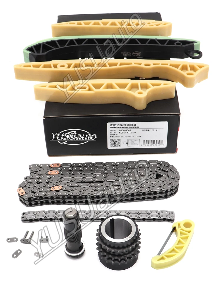 Kit de cadena de distribución Gates para 05-15 Mercedes-Benz M272 GLK350 CLK350 S400 3,5 L 3,0 L Foto 2 de 4