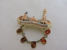 Group of Seven German Tourist Pins Metal Plastic and Wood — photo 10