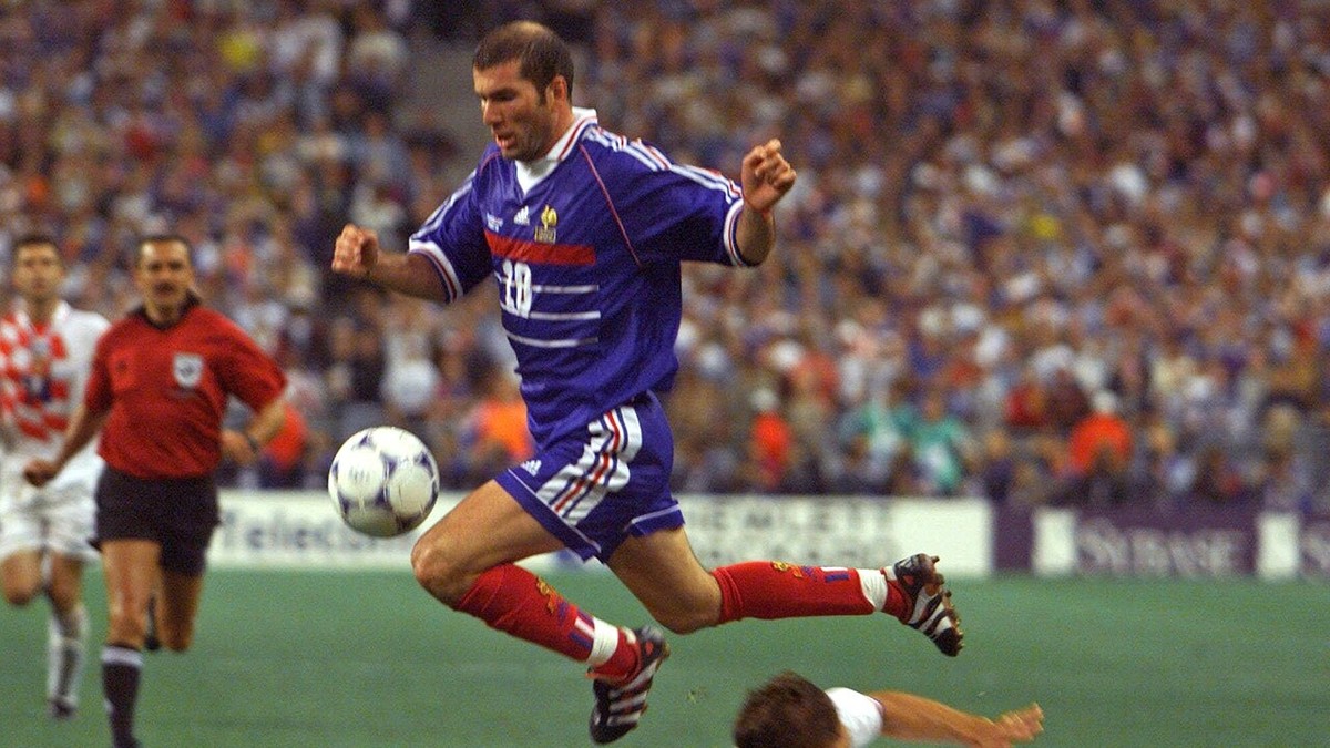 France 1998 World Cup Zidane #10 Blue Soccer Shirt Jersey