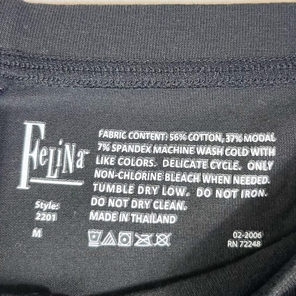 Felina NWT Black Cotton Modal Leggings Lightweight Breathable Leggings