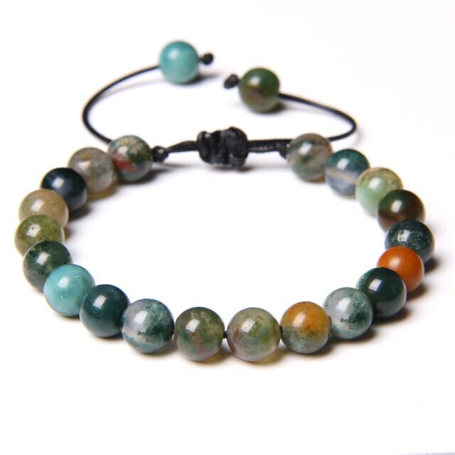 Bracelet agate indienne tressé pour vos séances de yoga et méditation