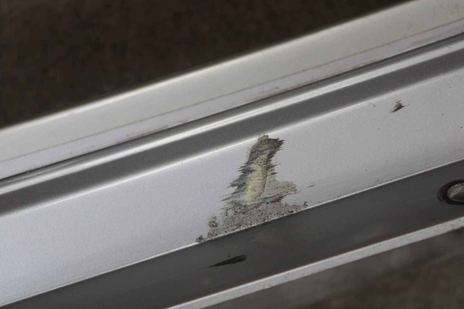 Ferrari 360, LH, Left, Rocker Panel, Silver, Dmg, Used, P/N 66099510