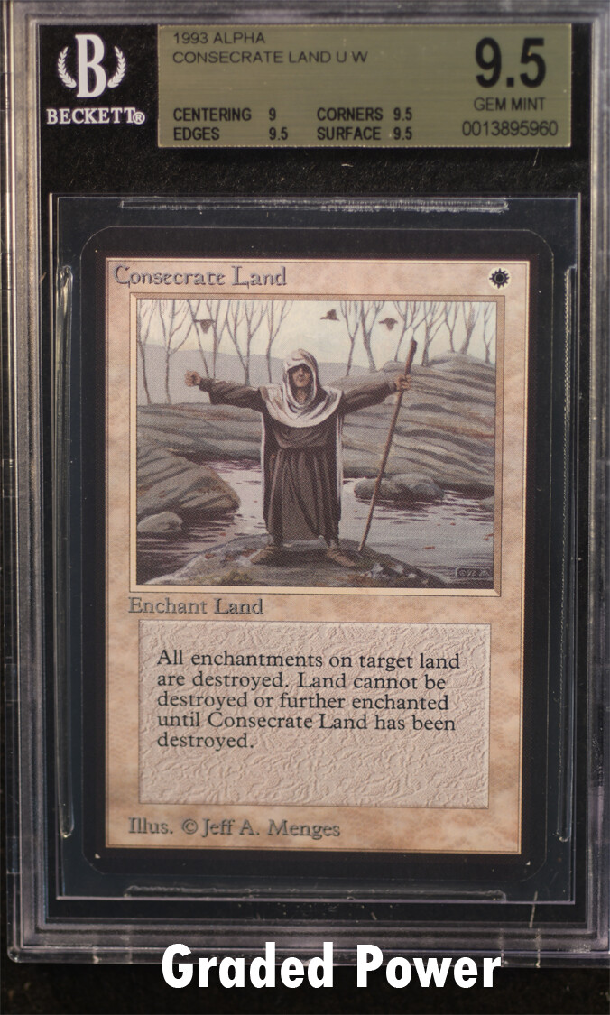 Alpha Consecrate Land  BGS 9.5 Magic MTG C2