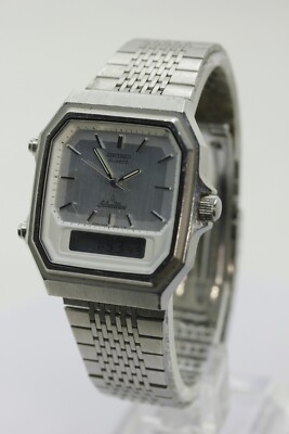 SEIKO Silverwave H449-5020 Vintage Men's quartz digital watch with