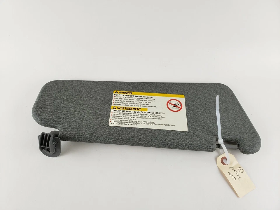 Темно-серый козырек для левой стороны водителя Pontiac Wave Sun 2005-2008 годов выпуска темно-серый от оригинального производителя - Изображение 4 из 4